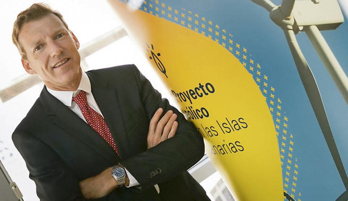 Sergio Auffray, delegado de Gas Natural Fenosa Renovables en Canarias