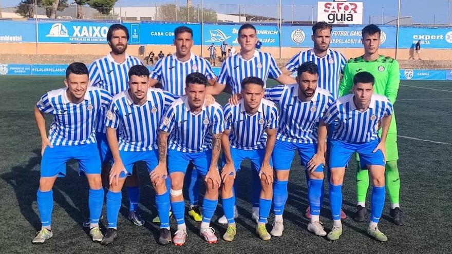 Once titular del CF Gandia en el primer partido de la Liga 2023-2024