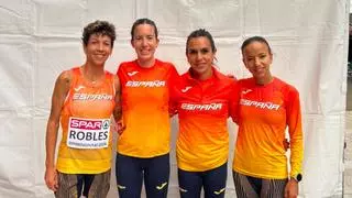 Exhibición histórica de Alisa Vainio en maratón y ¡bronce femenino para España!