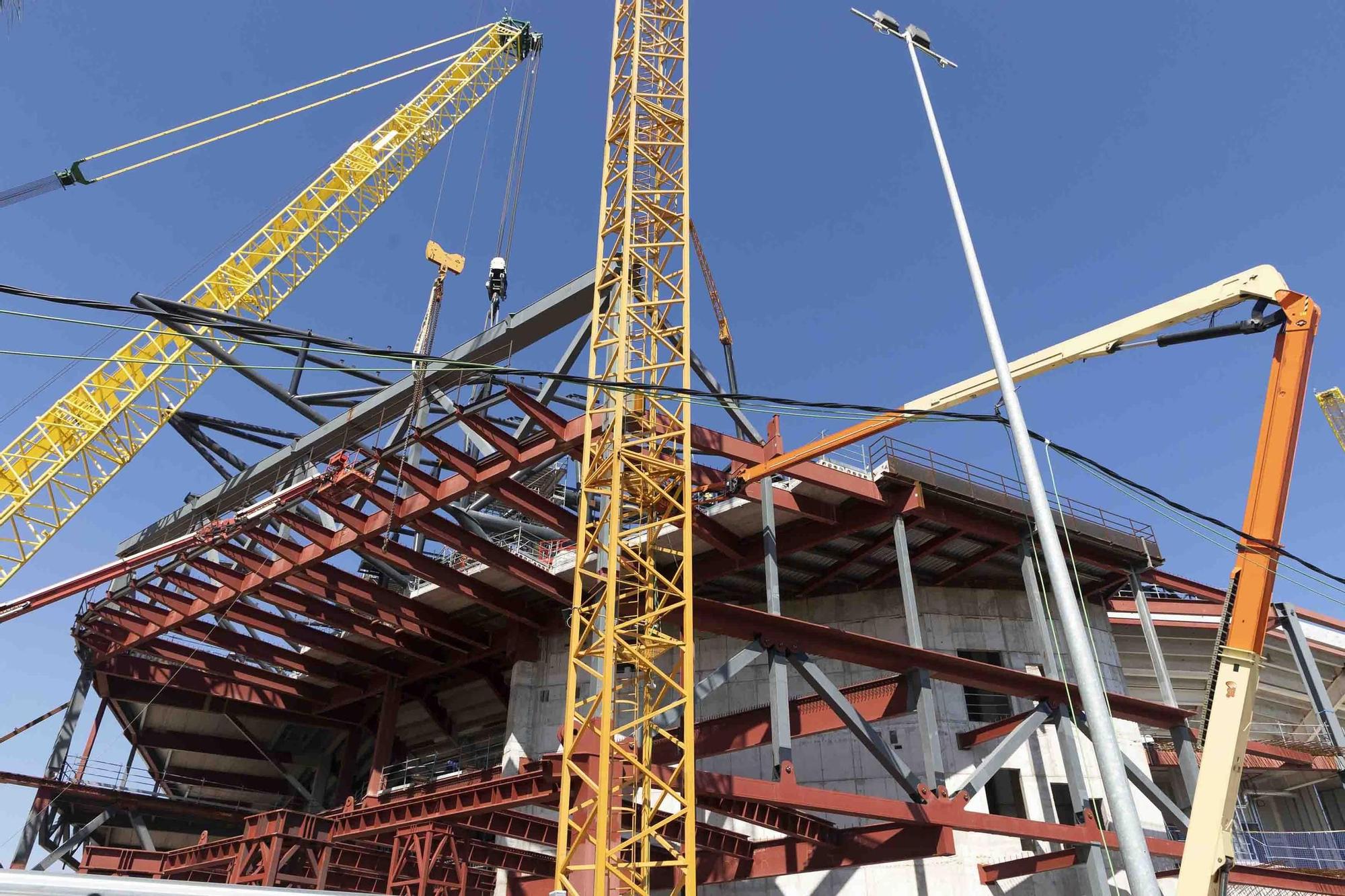 Obras pabellón Roig Arena