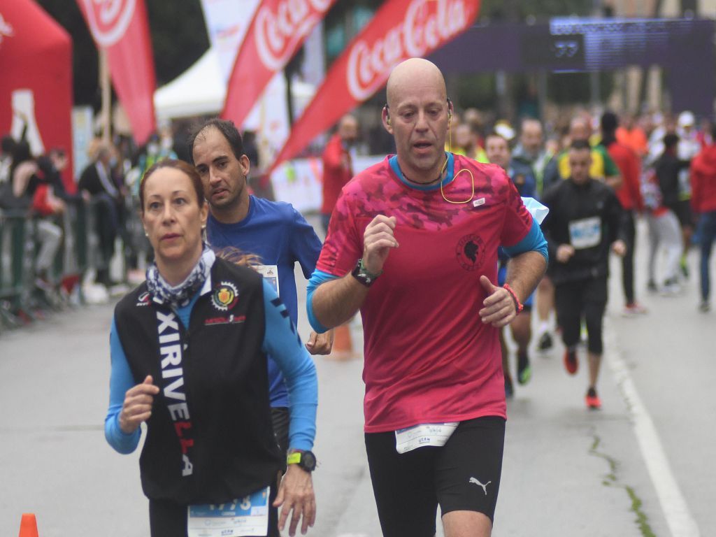 Llegada y podios de la 10k, la media maratón y la maratón de Murcia (I)