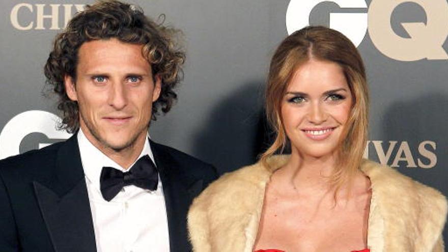 Diego Forlán y Zaira Nara.