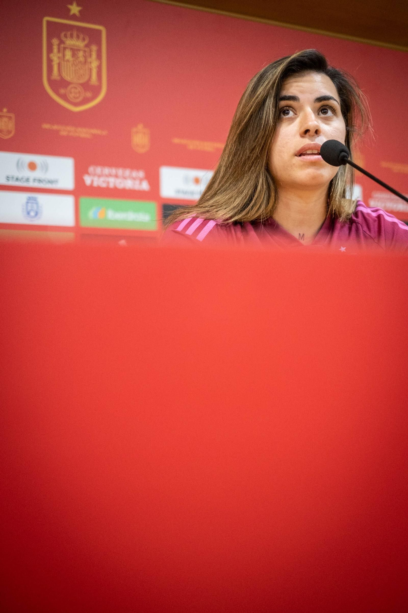 Training and press conference of the women's soccer team in Tenerife