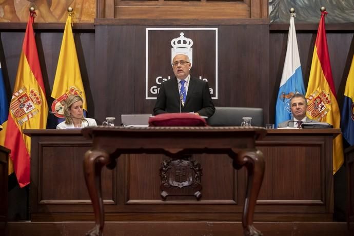 22.06.19. Las Palmas de Gran Canaria. El Cabildo de Gran Canaria celebra el pleno de constitución de la nueva corporación, con Antonio Morales como presidente, al haber sido el candidato más votado. Foto Quique Curbelo  | 22/06/2019 | Fotógrafo: Quique Curbelo