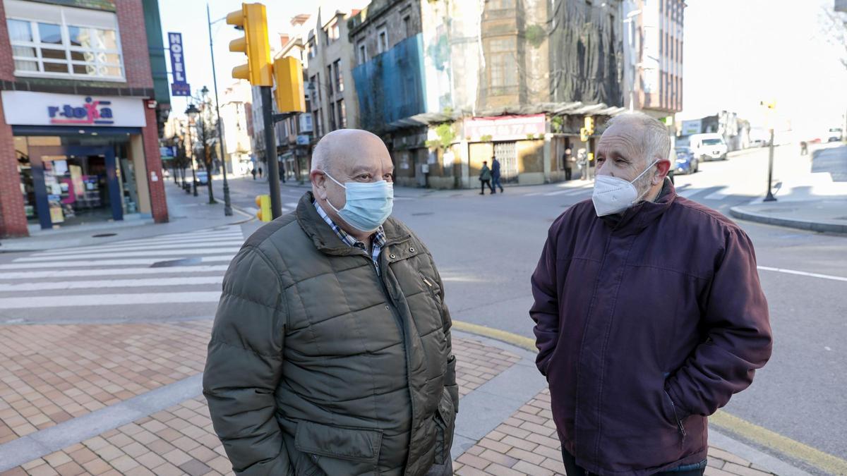 Por la izquierda, Álvaro Tuero y Luciano González.