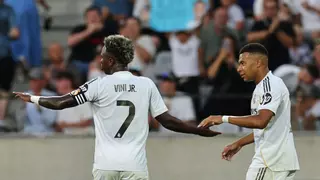 Vinicius, cada vez más lejos de Mbappé
