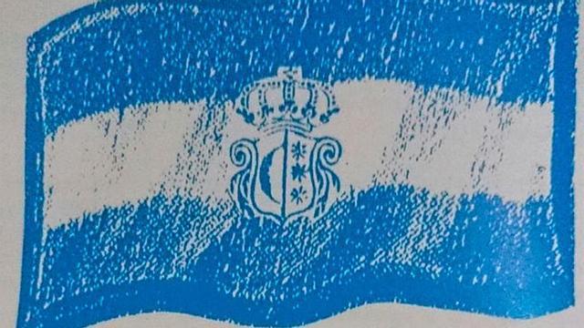 Bandera histórica de Tui. //@vilabotanes