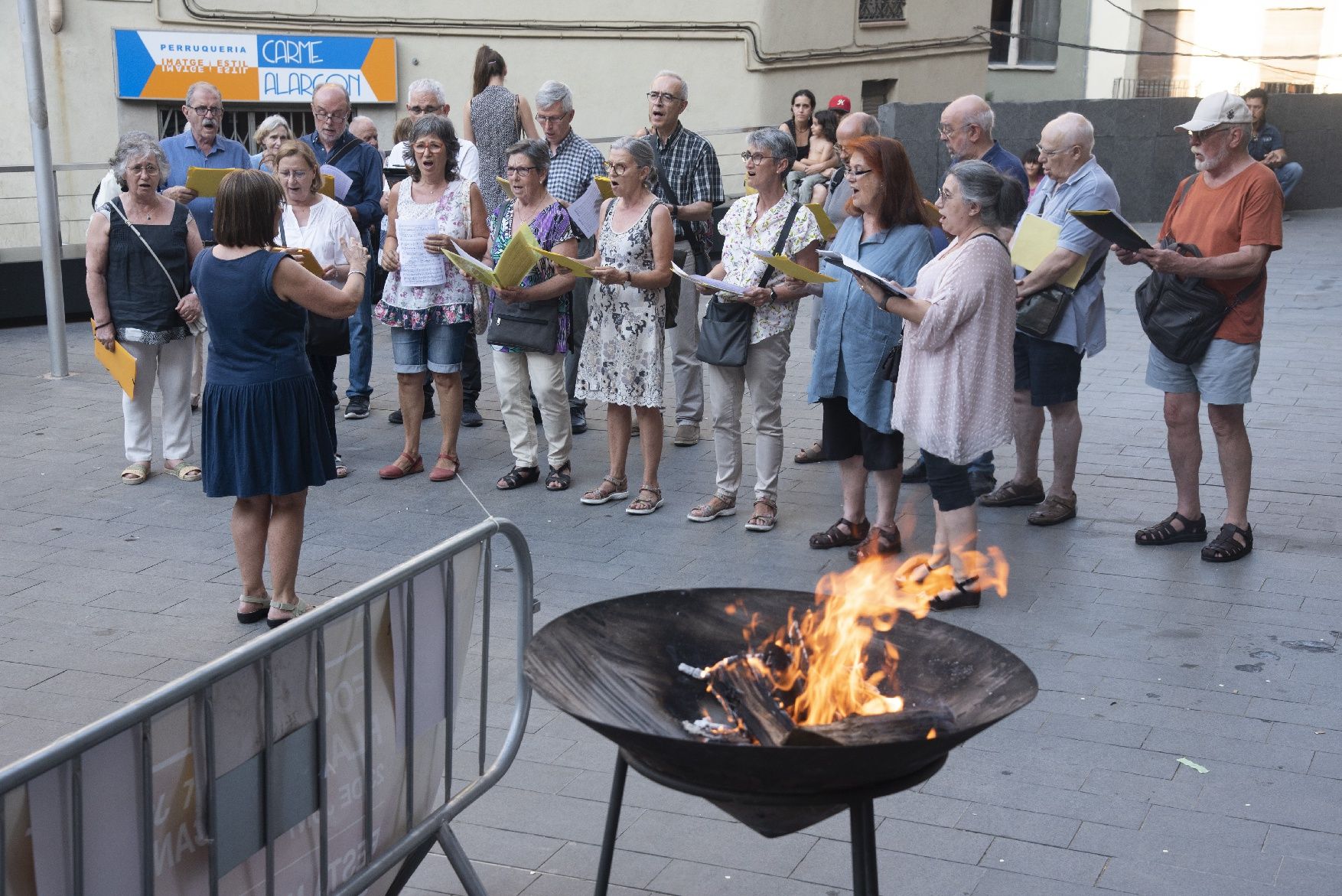 La Flama del Canigó arriba a Manresa