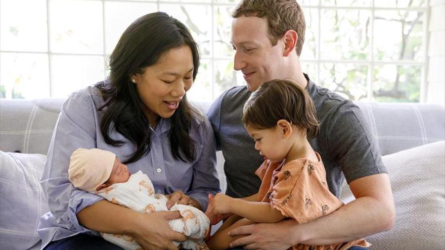 Mark Zuckerberg da la bienvenida a su segunda hija