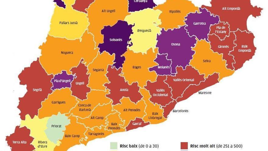 El risc de rebrot creix a Girona i es dispara a la Cerdanya