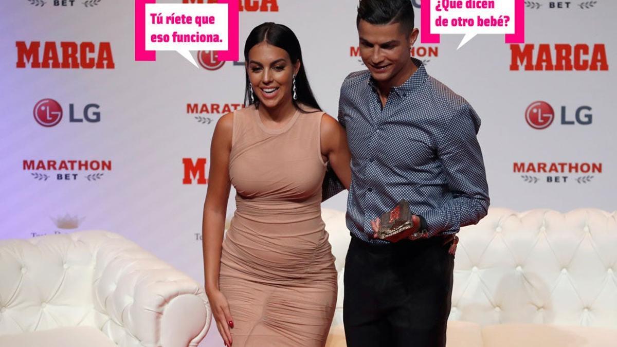 Georgina Rodríguez y Cristiano Ronaldo juntos en la gala 'Marca Leyenda Awards'