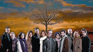 Xavier Ricart, Enric Serra, Gemma Brió, Cristina Genebat, David Selvas, Montse Guallar, Ferran Rañé, Mireia Aixalà, Oriol Vila, Norbert Martínez, Sandra Monclús y Norbert Ibero, el elenco de la obra.