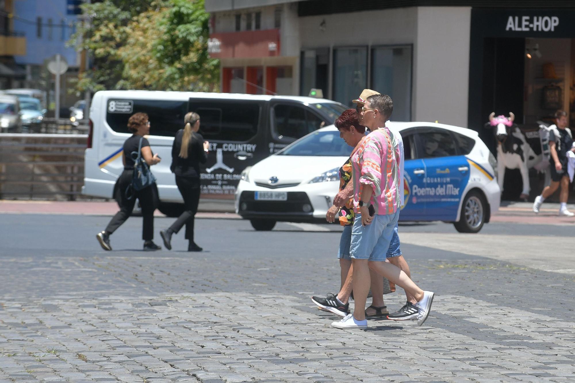 Turistas en Las Palmas de Gran Canaria