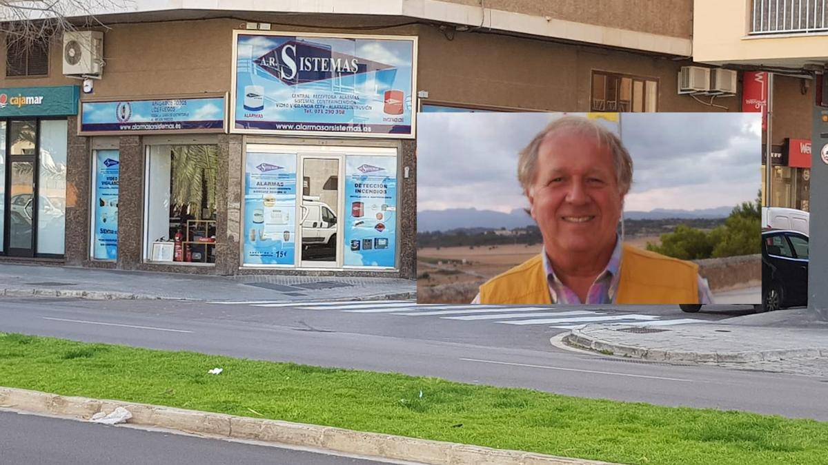 Sede de AR Sistemas en C/ General Riera,  66 y su gerente Antonio Roca.