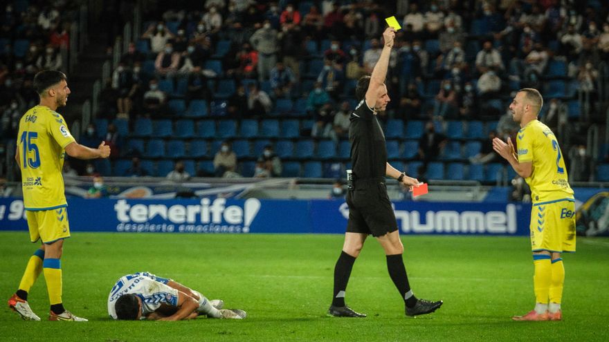 UD Las Palmas – Tenerife: The UD Las Palmas-Tenerife derby is called by the referee of the yellow victory at the Heliodoro on January 2