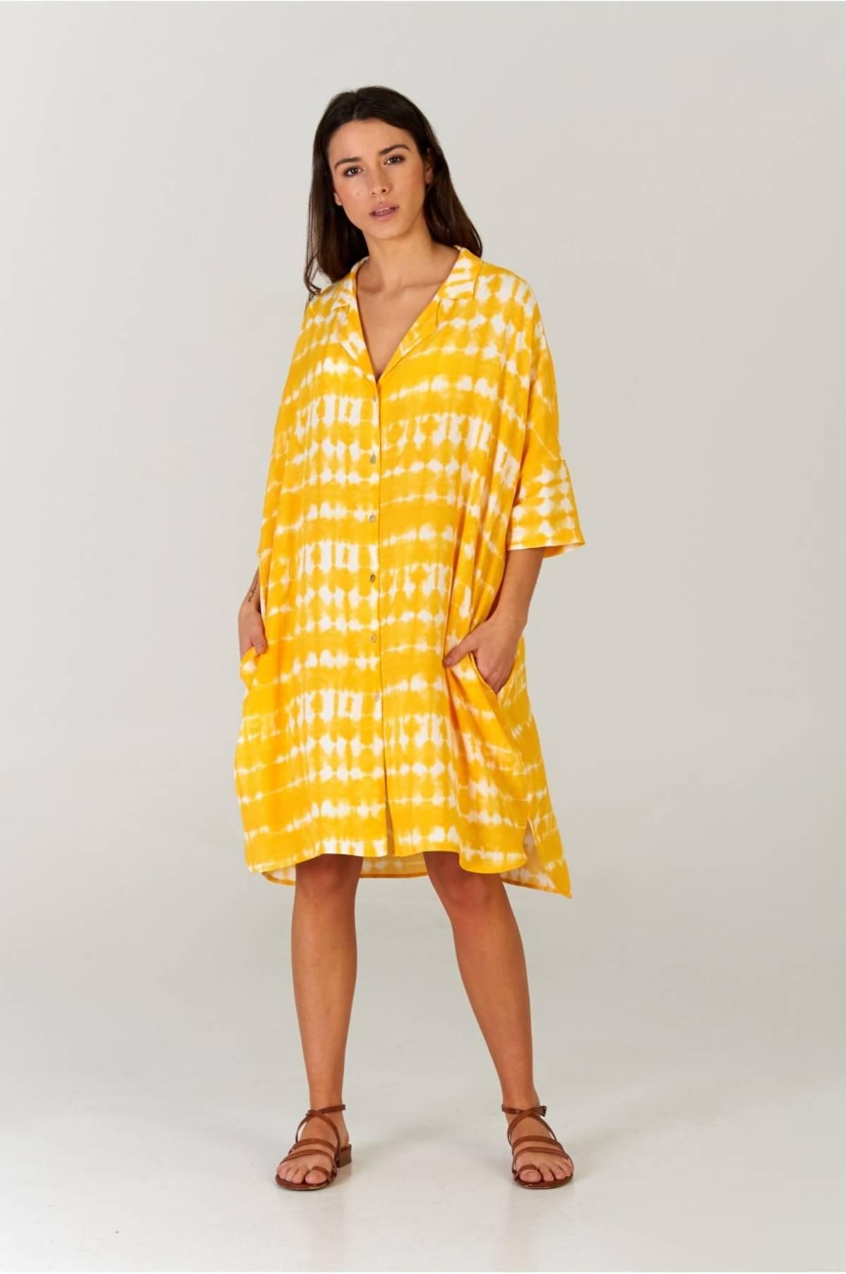 Vestido camisero tie dye de Robin Collection
