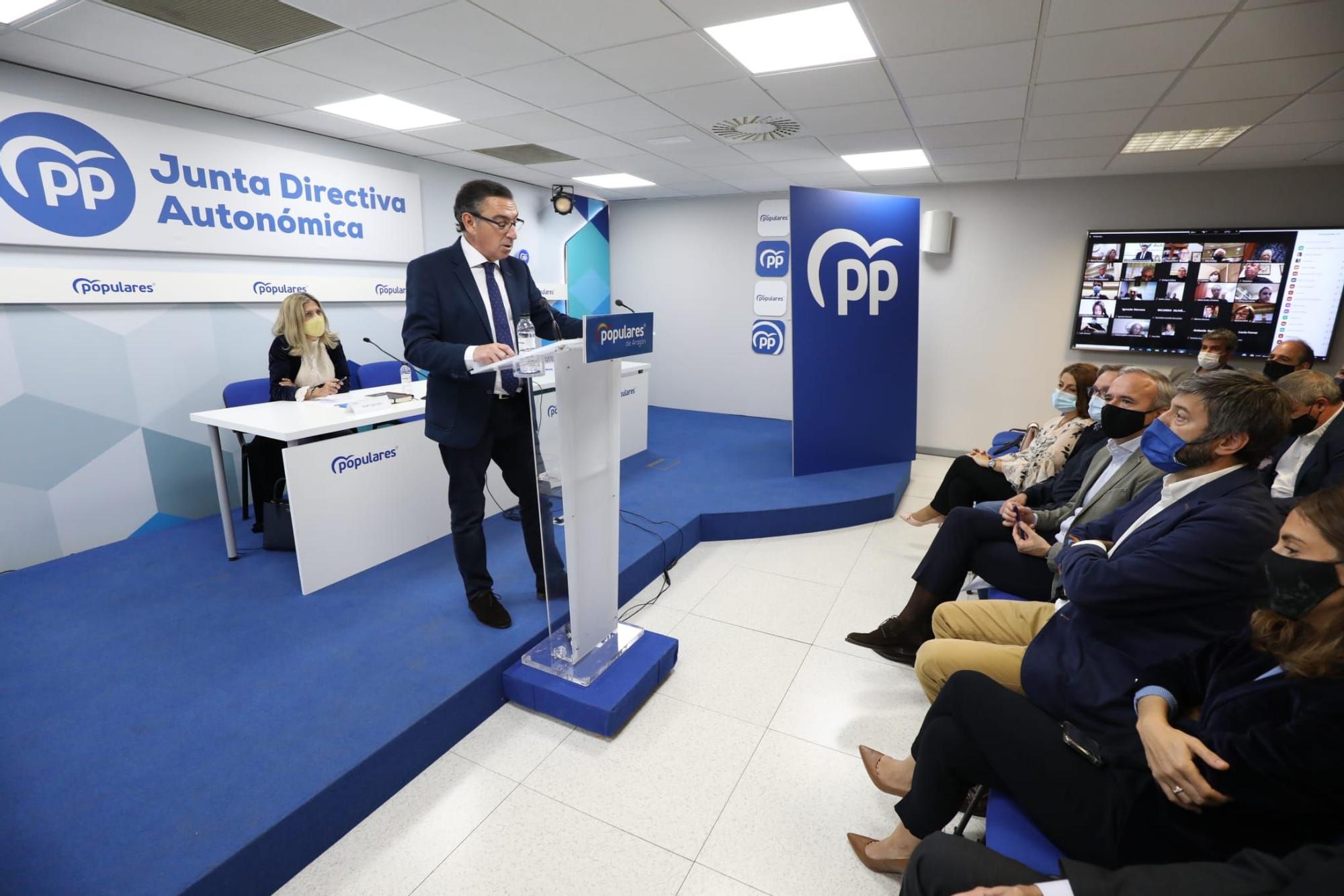 FOTOGALERÍA | Azcón anuncia su candidatura a la presidencia del PP en Aragón