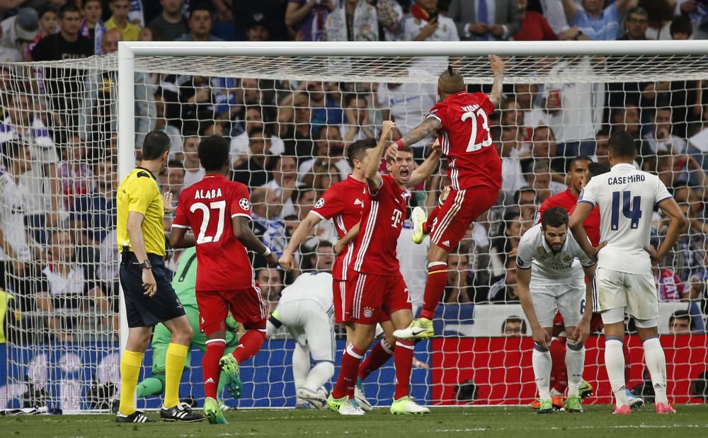 Imágenes del partido entre Real Madrid y Bayern.