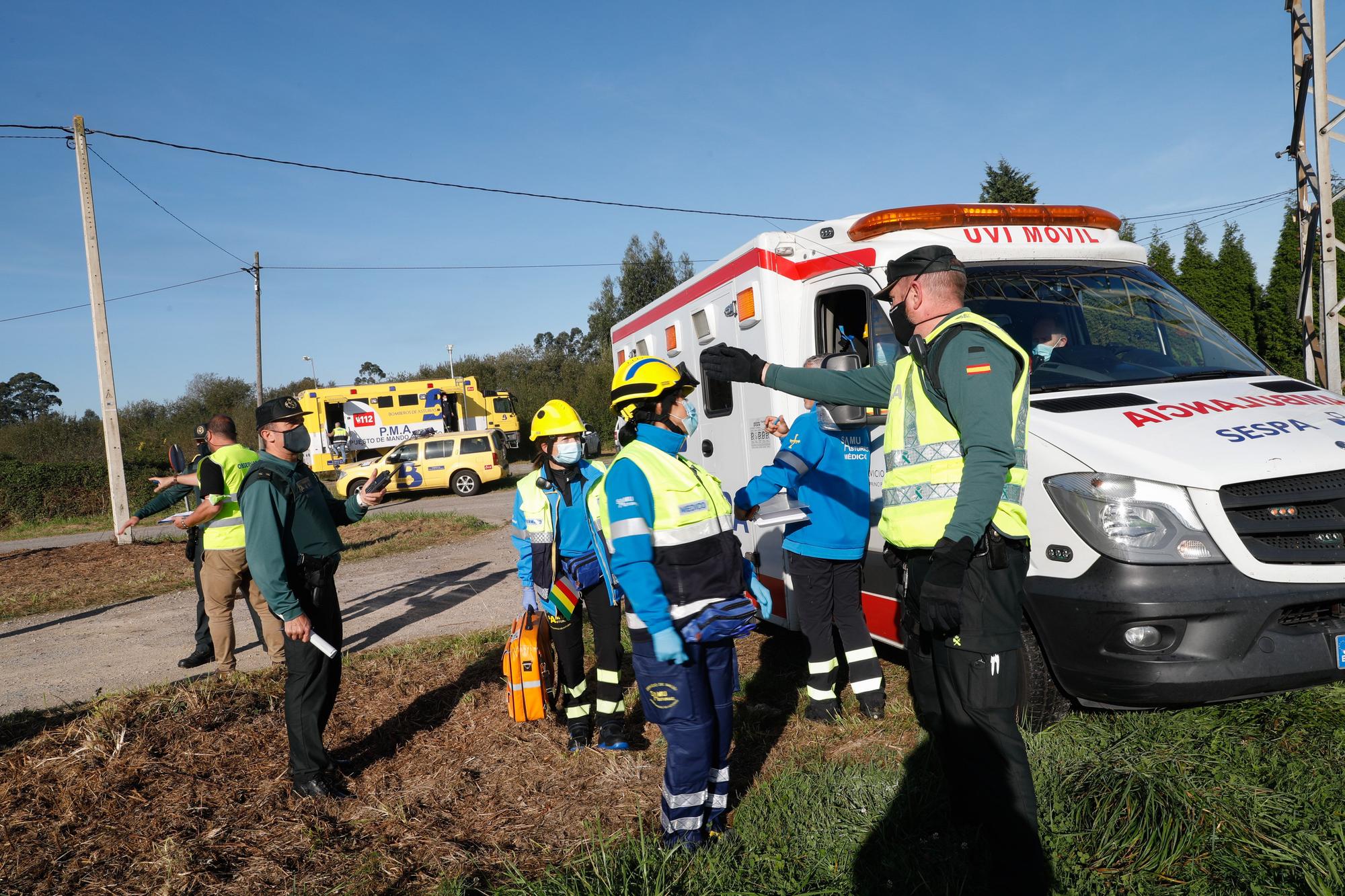 Simulacro en Castrillón