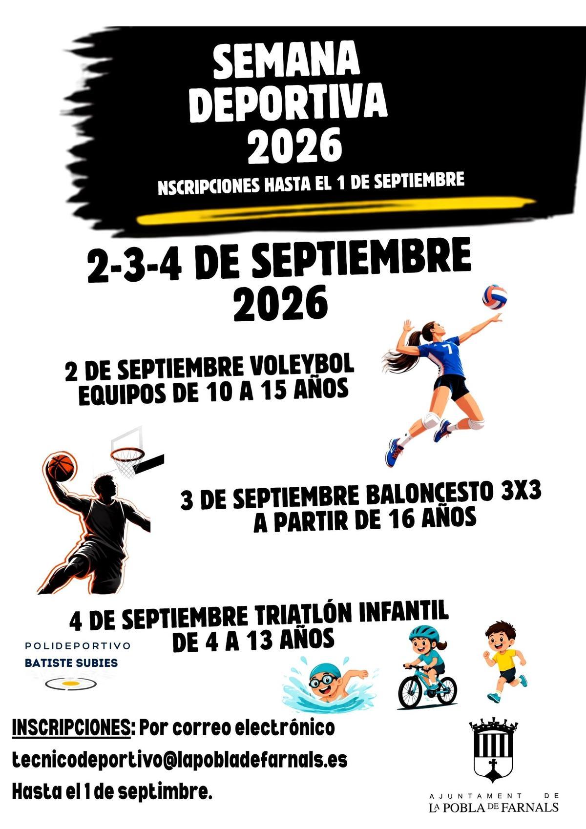 El deporte será el encargado de abrir el calendario festivo con la II Semana Deportiva.