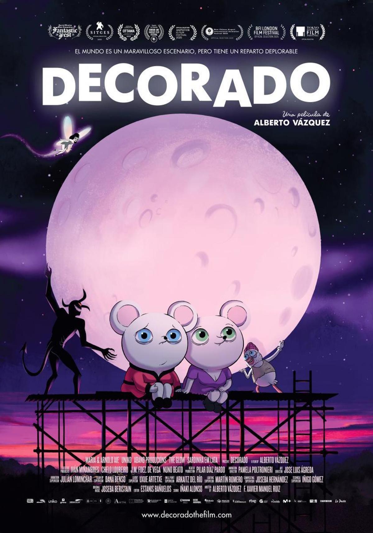 Cartel de 'Decorado', candidata al Goya 2026 a la mejor animación