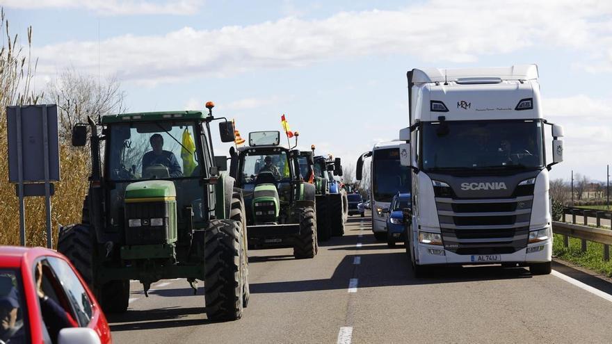 Así afectarán las tractoradas del viernes al tráfico en Aragón
