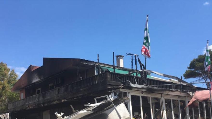 Incendio en un supermercado de Muro