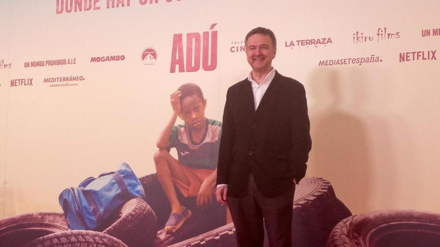 El productor gironí Edmon Roch a la première a Madrid del seu últim film «Adú», el dimarts passat