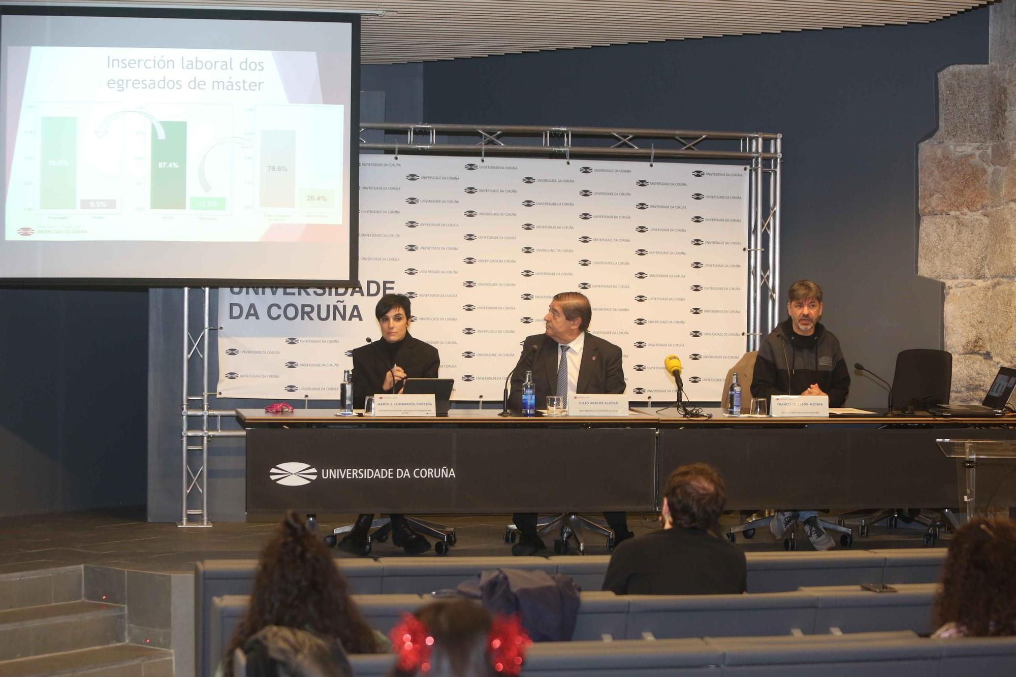 Universidade da Coruña: 9 de cada 10 titulados encuentran empleo al año de graduarse