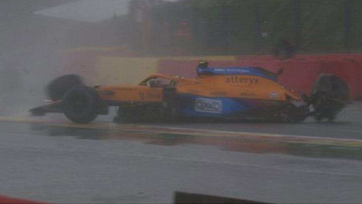 El coche de Norris, en Spa