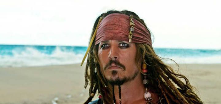 Johnny Depp con “Piratas del Caribe”