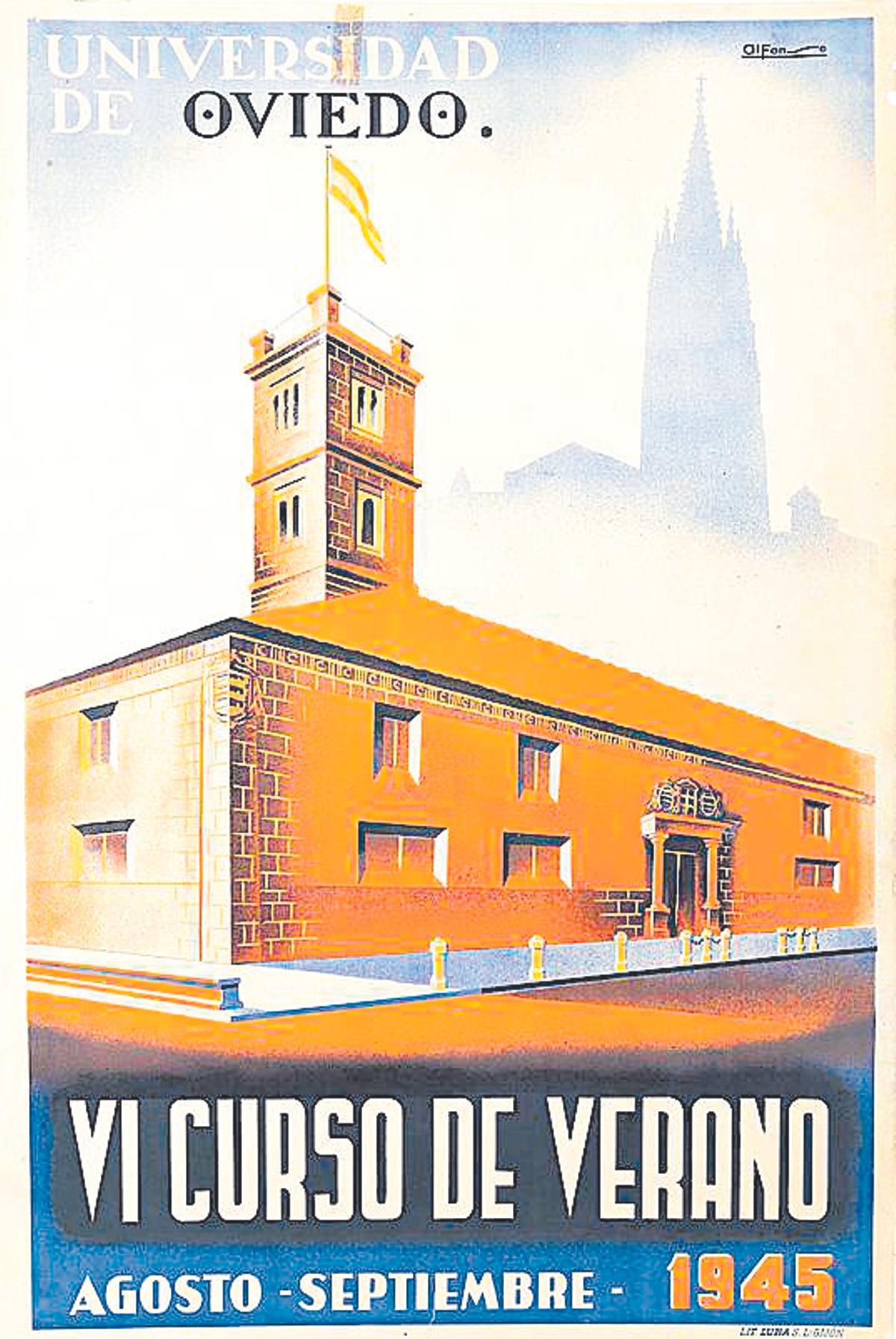 Cartel de la  Universidad de Oviedo