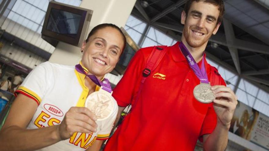 Silvia Navarro y Vícto Claver, ya en Valencia