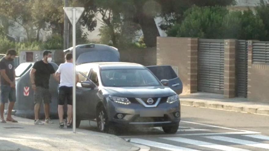 Moment de la detenció del periodista Carles Heredia