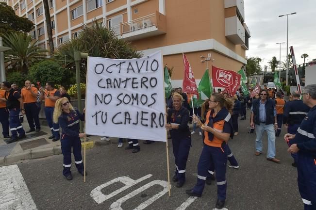 Concentración de trabajadores de parquímetro