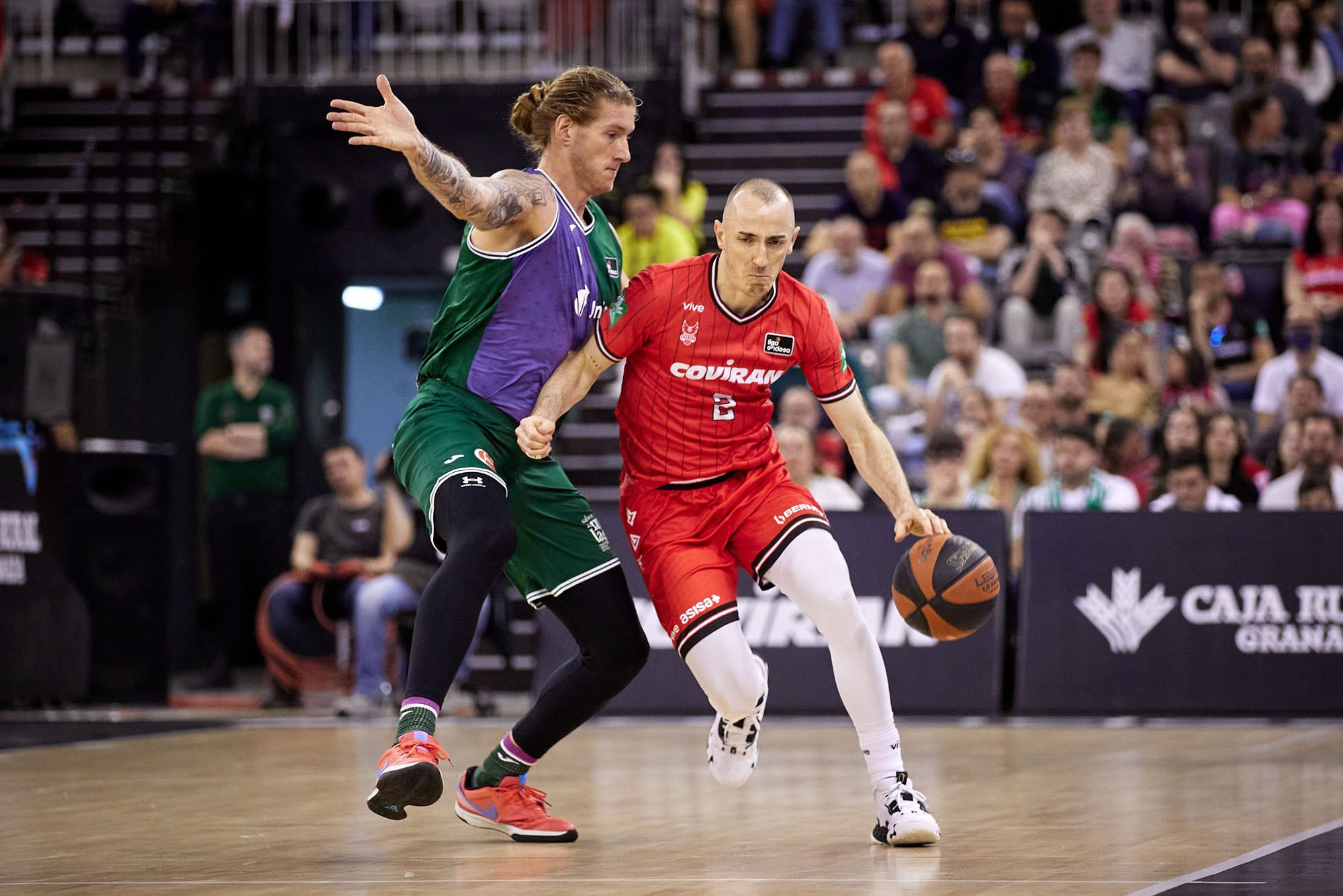 Una imagen del Fundación Granada - Unicaja de la jornada 26 de la Liga Endesa.