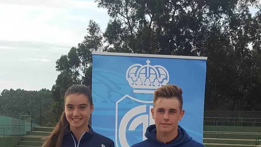 Los cadetes María y Pablo Fernández, campeones de Asturias