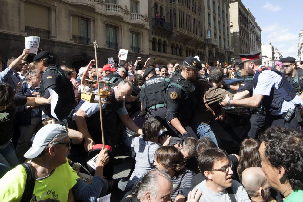 Protestas por las detenciones en Barcelona