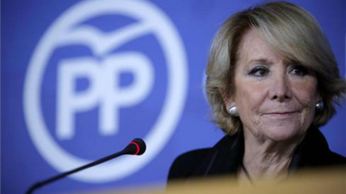 Esperanza Aguirre, sobre els sous dels polítics