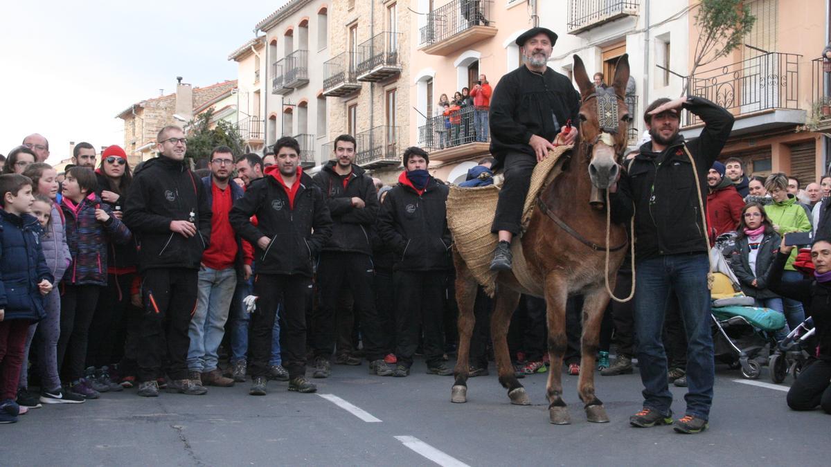 Representación de la escena ‘Alto de la Malea’ en una jornada anterior.