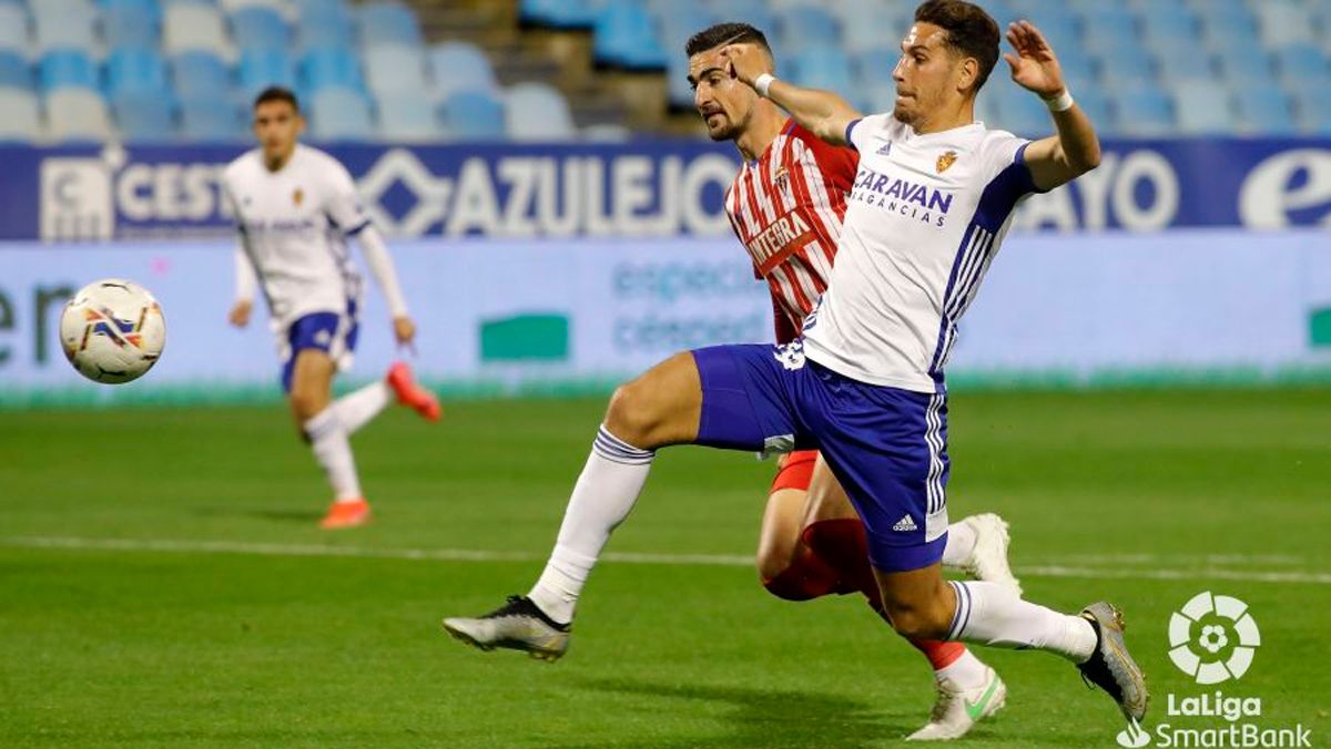 Encuentro sin goles entre el Zaragoza y el Sporting