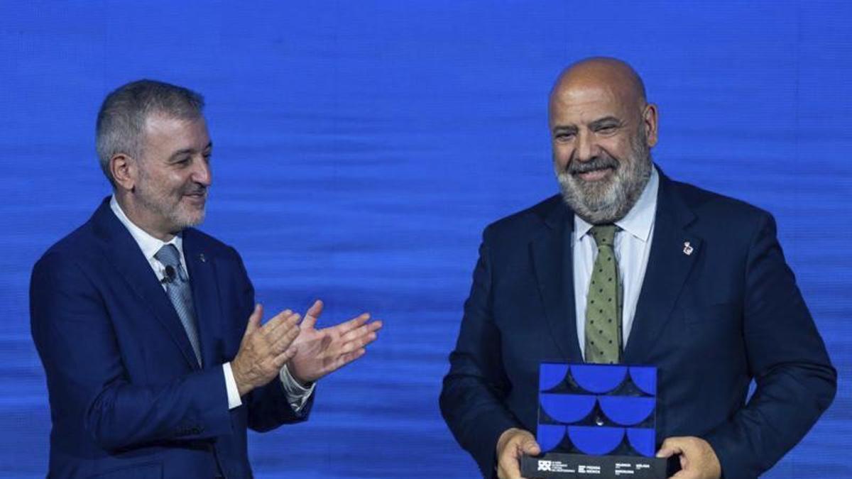 L’alcalde Collboni i el seu homòleg de Palma, Jaime Martínez Llabrés.  | ZOWY VOETEN