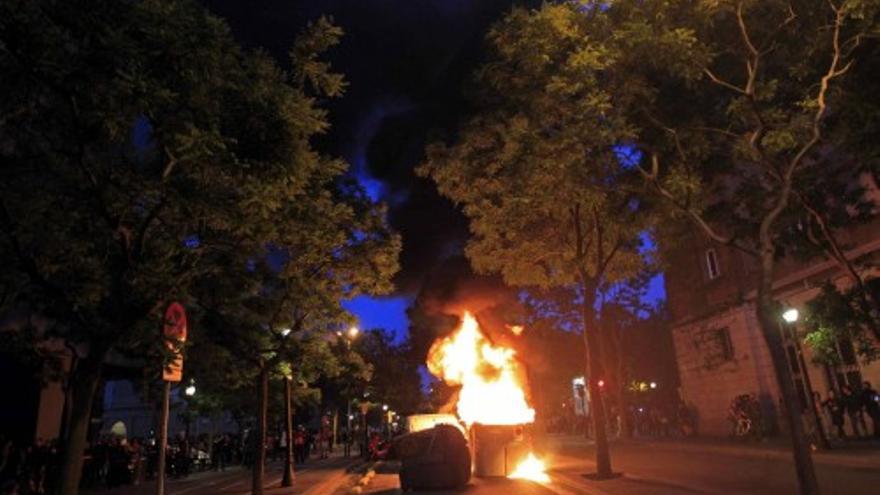 Incidentes en Barcelona tras la manifestación