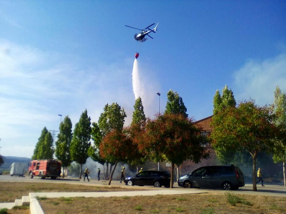 Incendi al carrer Concòrdia de Manresa