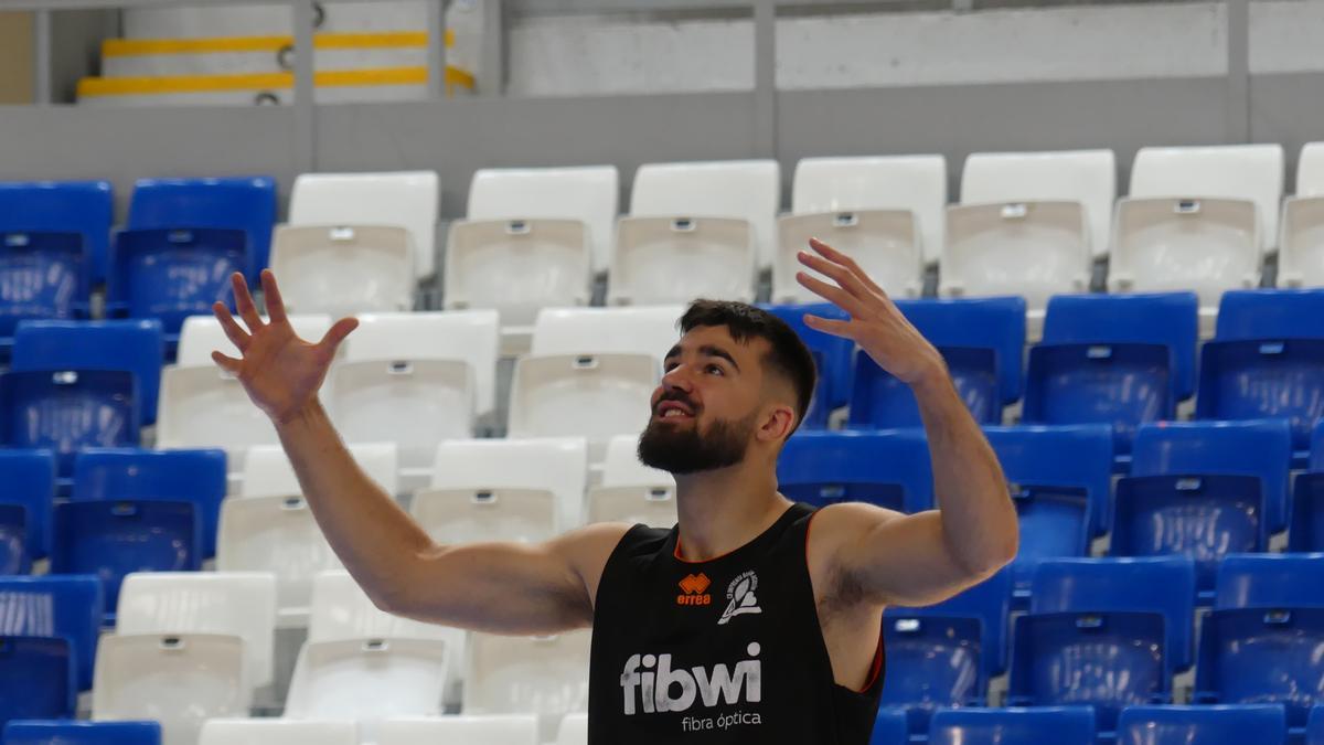 Una imagen del entrenamiento de este sábado en el Palau.