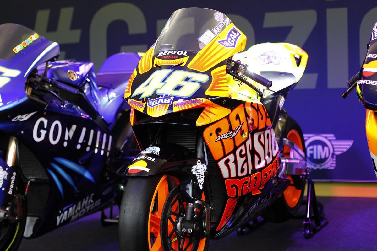 Las motos con las que triunfó Valentino rossi