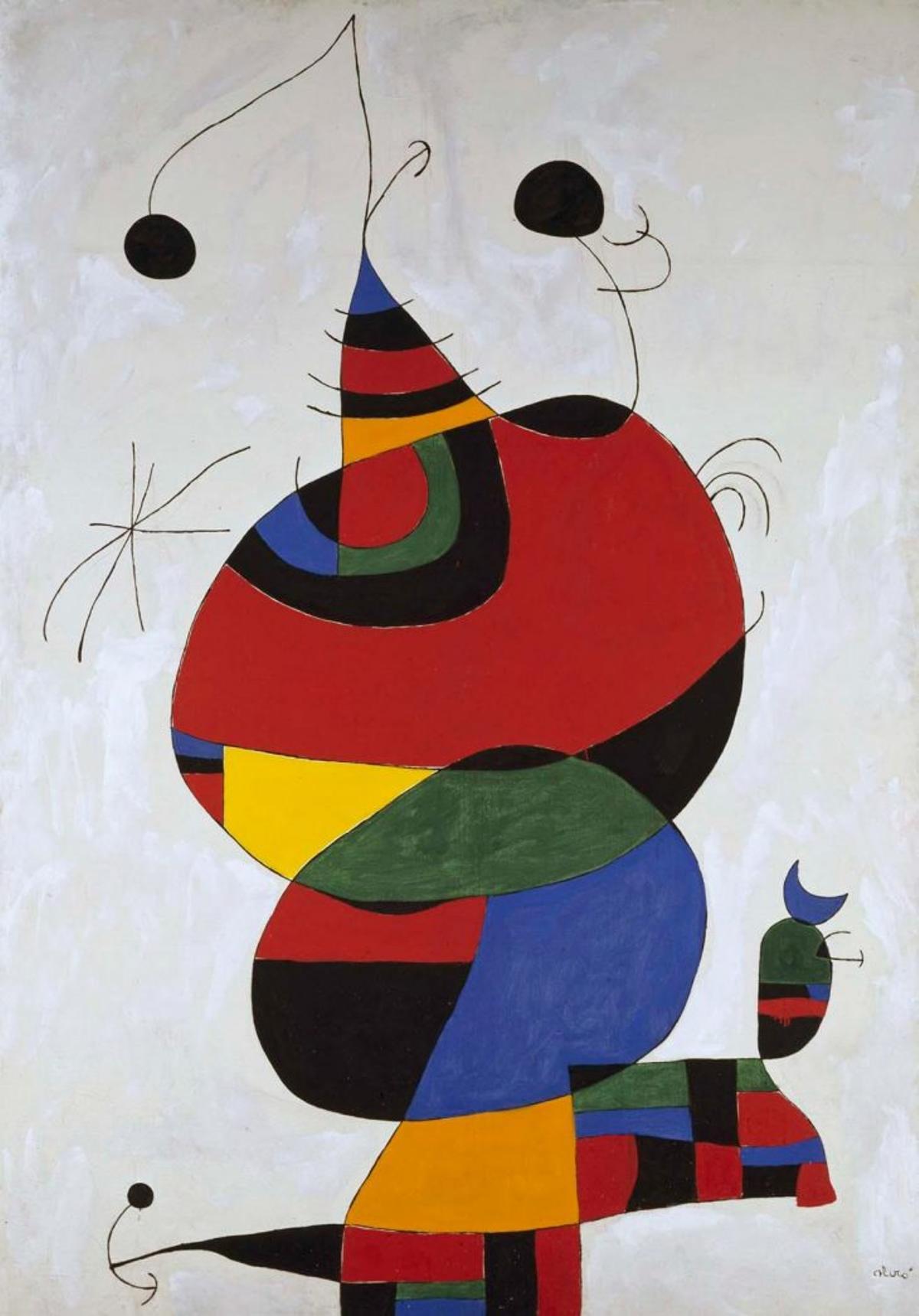 Lienzo de Miró en homenaje a Picasso