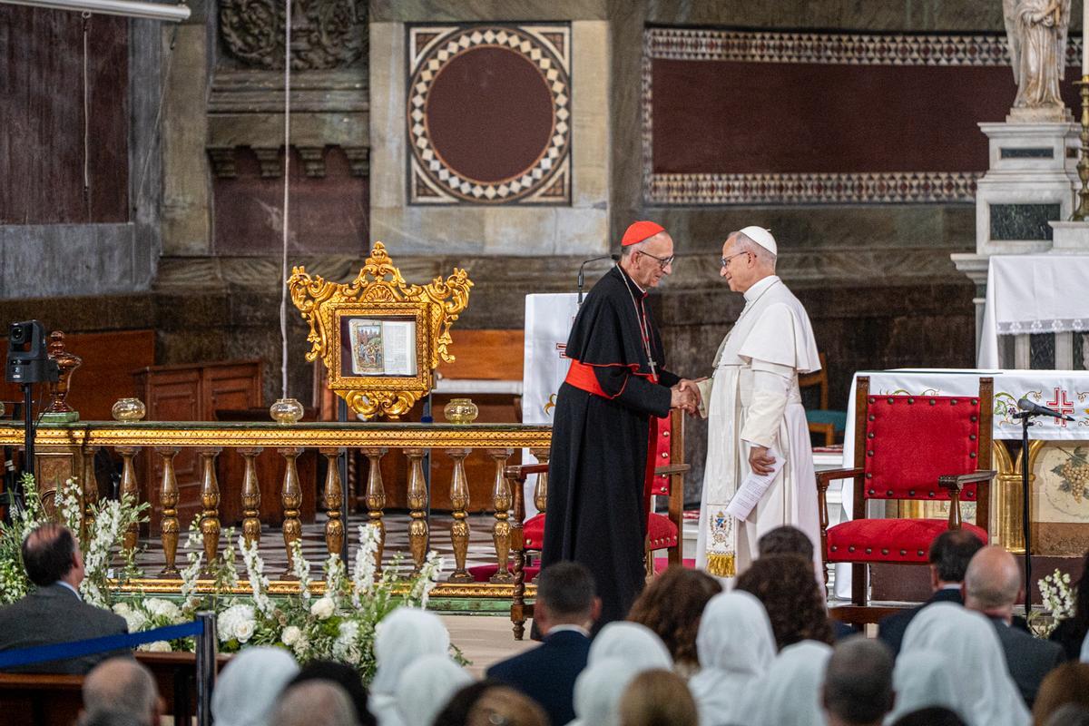 La visita del Papa León XIV en la parroquia de Sant Agustí del Raval