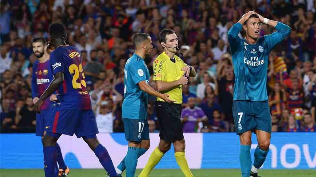 Cristiano Ronaldo fue expulsado en la Supercopa