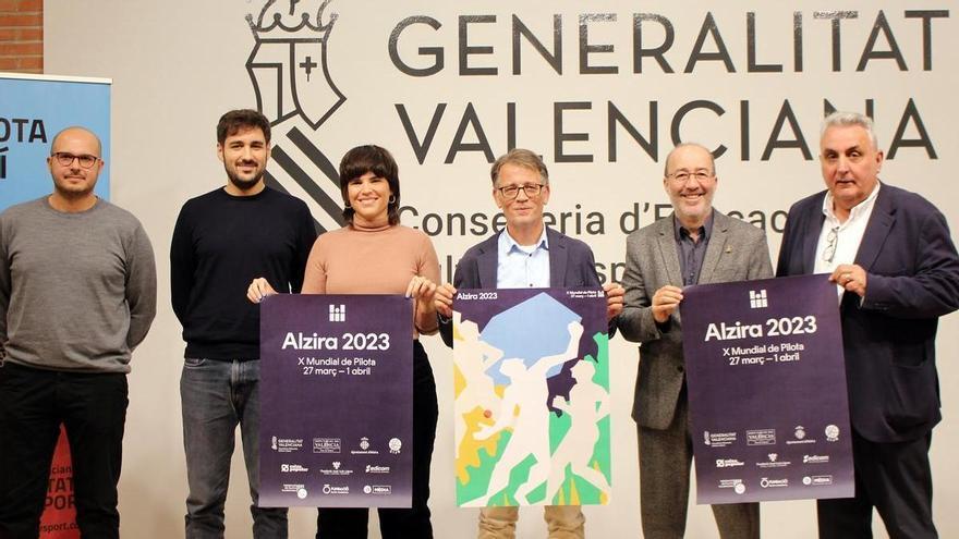 La muralla de Alzira inspira el cartel del Mundial de Pelota a Mano